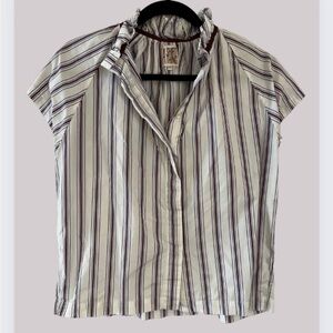 A Shirt Thing Margot Striped Blouse